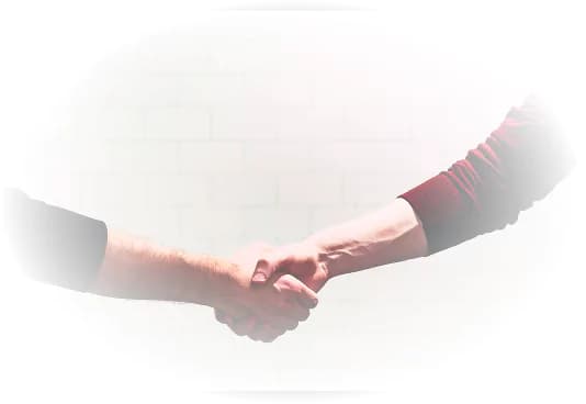 Two people shaking hands